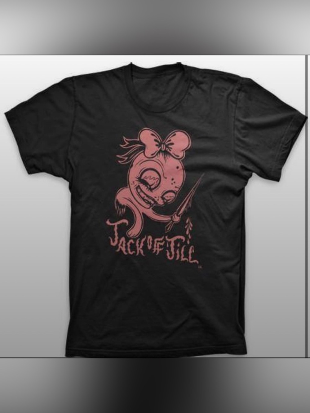 *Rare* NIB Pink Stabby Jack Off Jill Shirt Sz M